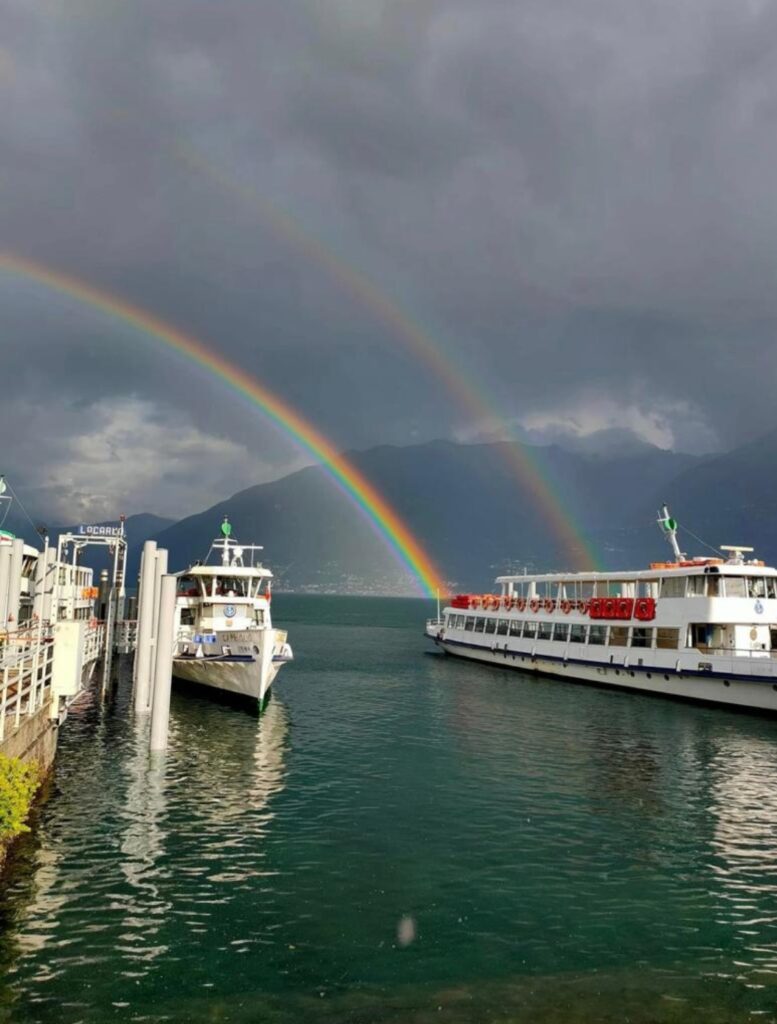 Locarno Hafen Ferienwohnung direkt am See Lago Maggiore Ghiffa Appartement billig 4 Personen günstig